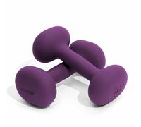 YOTTOY Weights Dumbbells Set,2-15 Pound Dumbbells Set of 2, Non-Slip Hand Weights for Home Workouts, Portable Strength Training Neoprene dumbbells (Purple, 15LB-Pair)