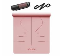 YOTTOY Yoga Mat, 72"x 32"x1/3" Extra Wide Non-Slip Exercise Fitness Yoga Mats,Eco-Friendly TPE Exercise Mats for Women Men Home Workout with Strap Bag (Pink, 183 * 80cm*8mm)