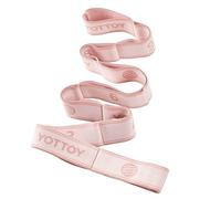 YOTTOY Yoga Strap and Resistance Bands-Exercise Elastic Bands for Working Out Women with 10 Loops-Perfect for Stretching and Physical Therapy (Pink)
