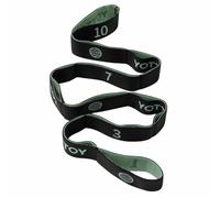 YOTTOY Yoga Strap and Resistance Bands-Exercise Elastic Bands for Working Out Women with 10 Loops-Perfect for Stretching and Physical Therapy (green)