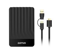 YOTUO 750GB External Hard Drive, Portable Storage Expansion HDD, USB 3.0 & USB-C for PC, Mac, Desktop, Laptop, Smartphone, PS4, Xbox One, Xbox 360, Office & Game, Black
