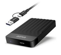 YOTUO Portable External Hard Drive Storage Expansion Mobile HDD USB 3.0 USB-C for PC, Mac, Desktop, Laptop, PS4, PS5, Xbox One X/S, Xbox 360, Xbox Series X/S, Office & Game (Black, 1TB)