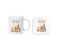 You aint getting this candy, gemma collins christmas xmas comedy humour meme british icon mug and coaster drinking set tea and coffee set cute mug and coaster aesthetic fun funny pretty