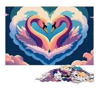 You And I Jigsaw Puzzles 1000 Pieces for Adults Impossible Jigsaw Puzzles for Adults Interactive Family Game DIY Home Decor Brain Challenge Gift 1000 PCS(38x26cm)