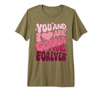 You and I Love are Gonna Live Meme Forever Pink Name Premium T-Shirt