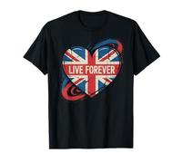You and I Love are Gonna Live Meme Forever UK Flag Family T-Shirt