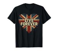 You and I Love are Gonna Live Meme Forever UK Flag Family T-Shirt