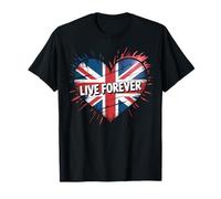 You and I Love are Gonna Live Meme Forever UK Flag Family T-Shirt