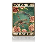 You And Me We Got This Dragonfly Wall Decor for Bar Home Yard Office Outdoor 8"x12"