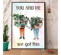 You and Me We Got This Metal Tin Sign Kitchen Pub Funny Novelty Coffee Bar Garage Wall Poster Street Yard Man Cave 12x16inch