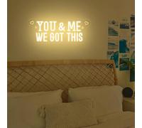 You and Me We Got This Neon Sign, Gym, Fitness Studio Decoration