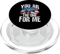 YOU AR THE ONE FOR ME Gun American Flag PopSockets PopGrip for MagSafe