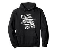 YOU AR THE ONE FOR ME Gun American Flag Pullover Hoodie