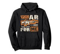 You AR the real one for me funny AR pun gun lover meme gifts Pullover Hoodie