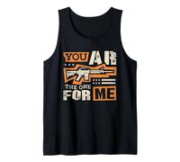 You AR The Real one for me Funny AR Pun Gun Lover Meme Gifts Tank Top