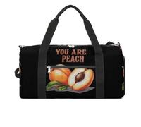 You are A Peach 24L Sports Duffle Bag Holdall Gym Bag with Shoes Compartment and Shoulder Strap