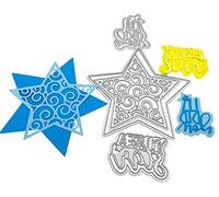 You are A Star Cutting Die DIY Craft Scrapbooking Embossing Card Stencil Mold DIY Scrapbooking Photo Album Paper Card Halloween Silver Dies