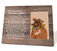 You Are A Treasure with A Heart - Picture Frame Gift for Goddaughter - 4x6 Inches - Desk Decor