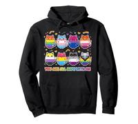 You Are All Safe With Me Pride Lgbt Support Cats Pullover Hoodie