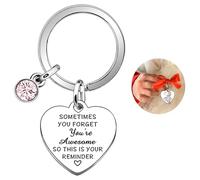 You Are Awesome Keyring Christmas Inspirational Gifts Keyring for Adults Personalised Keyring Gifts for Girls Appreciation Gifts Heart Key Chain Thank You Gifts for Teather Colleagues BFF Friends