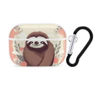 You are Awesome Sloth AirPods Pro 2 Case Cover, Shockproof Hard Shell Protective Case for Women Men, Compatible with Airpod Pro Case 2nd/1st Generation with Keychain-White