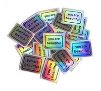 You Are Beautiful Holographic 50 Sticker Pack
