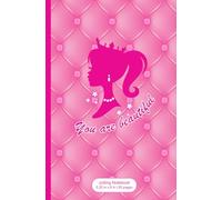 "You Are Beautiful" Pink Doll Jotting Notebook: 5.25 in x 8 in | 80 sheets