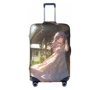You Are Beautiful3 Luggage Cover Elastic Washable Stretch Suitcase Protector Scratch Resistant Travel Cover White/Opulent Garden Medium, White/Opulent Garden, M