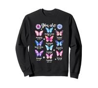 You Are Butterfly Beautiful Christian Religious Bible Verse Sweatshirt