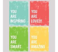 You are Collection, Set of Four 11x14 Wall Art Prints, Nursery Decor, Kid's Wall Art Print, Gender Neutral, Kid's Room Decor, Motivational Word Art, Inspirational Artwork for Kids, Baby Room Decor