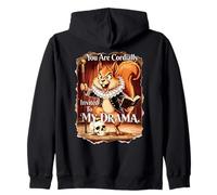 YOU ARE CORDIALLY INVITED TO MY DRAMA Shakespeare Squirrel Zip Hoodie