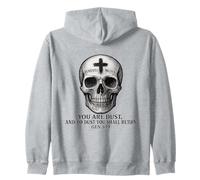 You Are Dust and to Dust you shall return - Memento Mori Zip Hoodie
