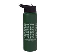 You are Empowering Positive Affirmation Word Search Puzzle Stainless Steel Insulated Water Bottle