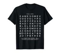 You are Empowering Positive Affirmation Word Search Puzzle T-Shirt