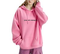 You Are Enough Hoodie, Dear Person Behind Me Hoodie for Men and Women, Mental Health Sweatshirts Youth, To The Person Behind Me Sweatshirts (UK, Alpha, L, Regular, Regular, Pink)