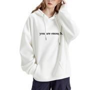 You Are Enough Hoodie, Dear Person Behind Me Hoodie for Men and Women, Mental Health Sweatshirts Youth, To The Person Behind Me Sweatshirts (UK, Alpha, L, Regular, Regular, White)