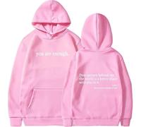 You are Enough Hoodie, Dear Person Behind Me Hoodie, to The Person Behind Me for Men Women (Pink,XXL)