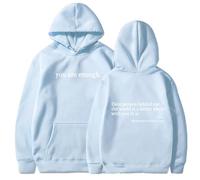 You are Enough Hoodie,You are Enough Sweatshirt to the Person Behind Me Hoodie,Dear Person Behind Me Hoodie Sweatshirt (Blue,M)