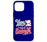 You Are Enough Retro 70s Daisy Positive Affirmation Case for iPhone 16 Pro Max