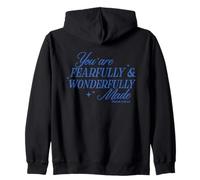 You Are Fearfully and Wonderfully Made Bible Verse Christian Zip Hoodie