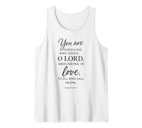 You are Forgiving and Good O Lord Psalm 86:5 Scripture Bible Tank Top