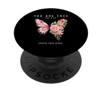 You Are Free To Fly Spread Your Wings Butterfly PopSockets Adhesive PopGrip