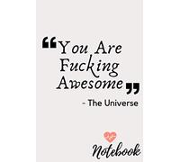 You Are Fucking Awesome Notebook: Great Gift Idea With Funny Text On Cover, A beautiful gift for your best friend or brother, Great Motivational Quote ... Composition Notebook For 120 Pages of 6" x 9"