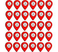 You are Here Map Pointer Stickers, 0.5 x 0.7 Inch Each, 120 Pcs
