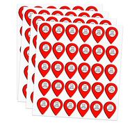 You are Here Map Pointer Stickers 0.5 x 0.7 Inch Each - Perfect for Maps, Projects & More,120 Pcs