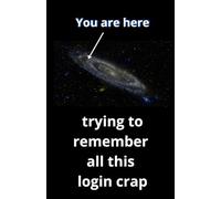 You Are Here Trying To Remember All This Login Crap: Password Book with Usernames, Web Addresses, Email Addresses, Passwords, Notes