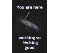 You Are Here, Working So Fucking Good: Inspirational Office Notebook, Funny Blank Journal for Note Taking, Gifts