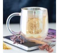You Are Made of Magic Iridescent Double Walled Glass Mug