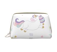 You are Magical Leather Hand-Held Zipper Makeup Bag Storage Bag Portable Lipstick Pouch Toiletry Bag