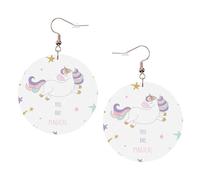 You Are Magical Leather Round Earrings Daily Accessories Working At Work Women'S Fashion